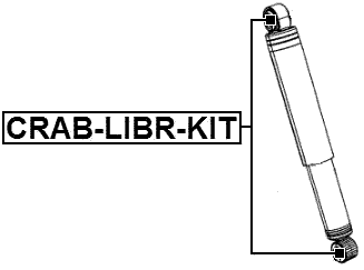 CRAB-LIBR-KIT - BUSHING KIT, REAR SHOCK ABSORBER