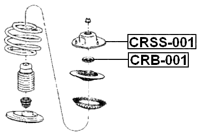 CRB-001 - FRONT SHOCK ABSORBER BEARING