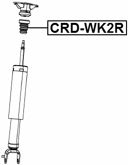 CRD-WK2R - REAR SHOCK ABSORBER JOUNCE BUMPER