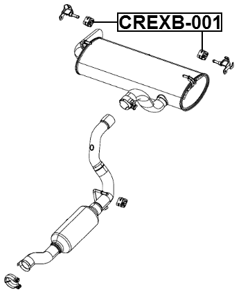 CREXB-001 - EXHAUST PIPE SUPPORT