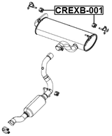 CREXB-001 - EXHAUST PIPE SUPPORT