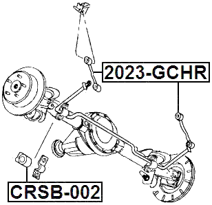 CRSB-002 - REAR STABILIZER BAR BUSH D13