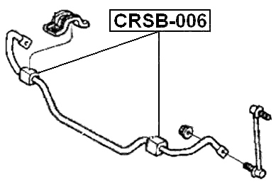 CRSB-006 - FRONT STABILIZER BAR BUSH D25.1