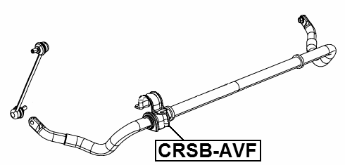 CRSB-AVF - FRONT STABILIZER BAR BUSH D25.5