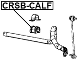 CRSB-CALF - FRONT STABILIZER BAR BUSH D23
