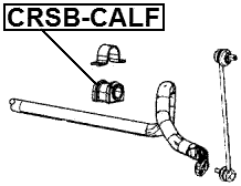 CRSB-CALF - FRONT STABILIZER BAR BUSH D23