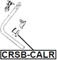 CRSB-CALR - REAR STABILIZER BAR BUSH D15