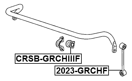 CRSB-GRCHIIIF - FRONT STABILIZER BAR BUSH D30