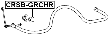 CRSB-GRCHR - REAR STABILIZER BAR BUSH D19.6