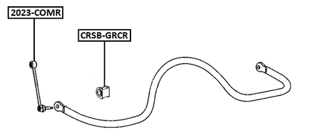 CRSB-GRCR - REAR STABILIZER BAR BUSH 18.5