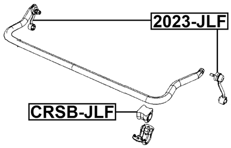CRSB-JLF - FRONT STABILIZER BAR BUSH D33