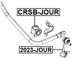CRSB-JOUR - REAR STABILIZER BAR BUSH D23