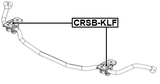 CRSB-KLF - FRONT STABILIZER BAR BUSH D24