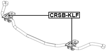 CRSB-KLF - FRONT STABILIZER BAR BUSH D24