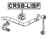 CRSB-LIBF - FRONT STABILIZER BAR BUSH D31.2