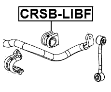 CRSB-LIBF - FRONT STABILIZER BAR BUSH D31.2