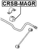 CRSB-MAGR - REAR STABILIZER BAR BUSH D15