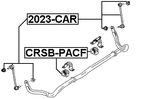 CRSB-PACF - FRONT STABILIZER BAR BUSH D26