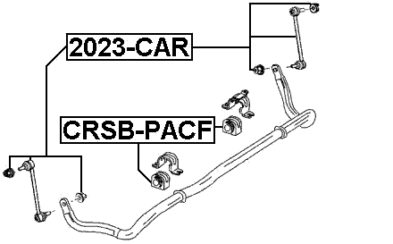 CRSB-PACF - FRONT STABILIZER BAR BUSH D26