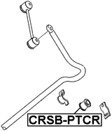 CRSB-PTCR - REAR STABILIZER BAR BUSH D15.4