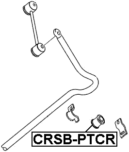 CRSB-PTCR - REAR STABILIZER BAR BUSH D15.4