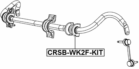 CRSB-WK2F-KIT - FRONT STABILIZER BAR BUSH KIT D33