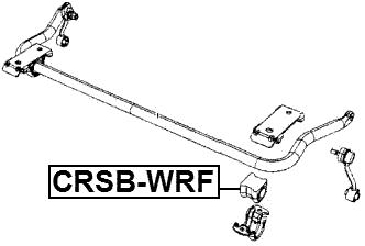 CRSB-WRF - FRONT STABILIZER BAR BUSH D30
