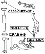 CRSS-CHEF-KIT - FRONT SHOCK ABSORBER MOUNTING, REPAIR KIT