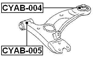 CYAB-004 - REAR BUSHING, FRONT CONTROL ARM