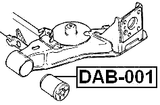 DAB-001 - REAR CROSSMEMBER BUSHING