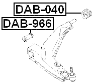 DAB-040 - REAR BUSHING, FRONT CONTROL ARM