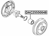 DAC25550048 - REAR WHEEL BEARING 25X55X48