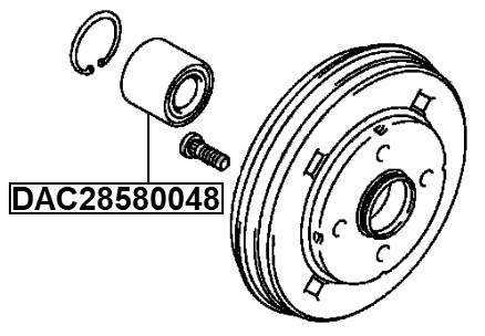 DAC28580048 - REAR WHEEL BEARING 28X58X48