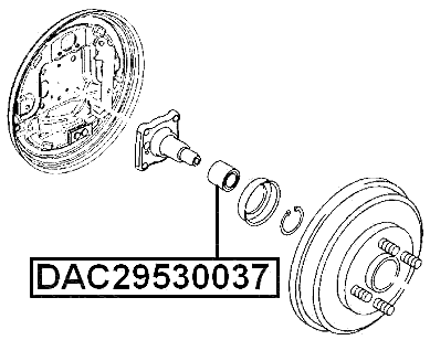 DAC29530037 - REAR WHEEL BEARING 29X53X37