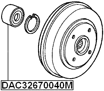DAC32670040M - REAR WHEEL BEARING 32X67X40