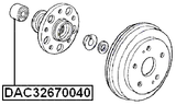 DAC32670040 - REAR WHEEL BEARING 32X67X40