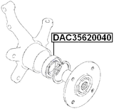 DAC35620040 - FRONT WHEEL BEARING 35X61.8X40