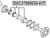 DAC37680034-KIT - REAR WHEEL BEARING REPAIR KIT 37X68X34