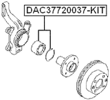 DAC37720037-KIT - FRONT WHEEL BEARING 37X72X37