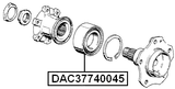 DAC37740045 - REAR WHEEL BEARING 37X74X45