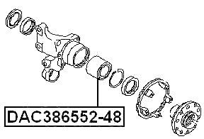 DAC386552-48 - REAR WHEEL BEARING 38X65X48X52