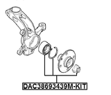 DAC38693439M-KIT - FRONT WHEEL BEARING REPAIR KIT 38X69X34X39