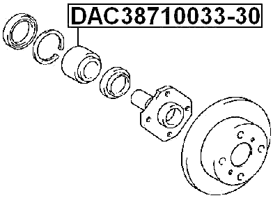 DAC38710033-30 - FRONT WHEEL BEARING 38X71X33X30