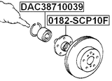 DAC38710039 - FRONT WHEEL BEARING 38X71X39
