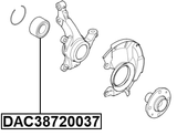 DAC38720037 - FRONT WHEEL BEARING 38X72X37