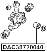 DAC38720040 - REAR WHEEL BEARING 38X72X40