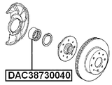 DAC38730040 - FRONT WHEEL BEARING 38X73X40