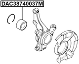 DAC38740037M - FRONT WHEEL BEARING 38X74X37