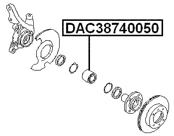 DAC38740050 - FRONT WHEEL BEARING 38X74X50
