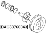 DAC38760043 - REAR WHEEL BEARING 38X76X43